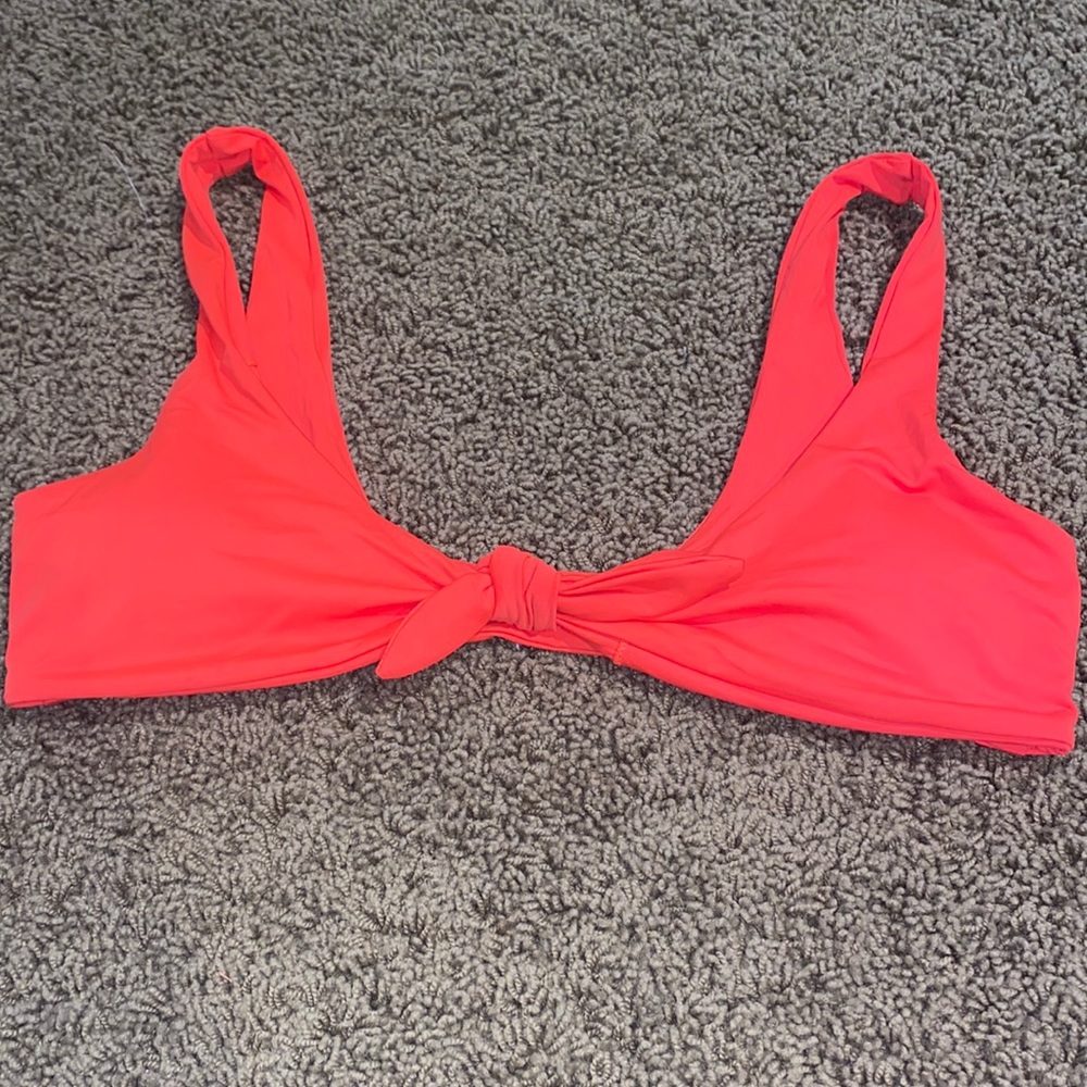 NWOT dippin daisys bikini top size M orange/red